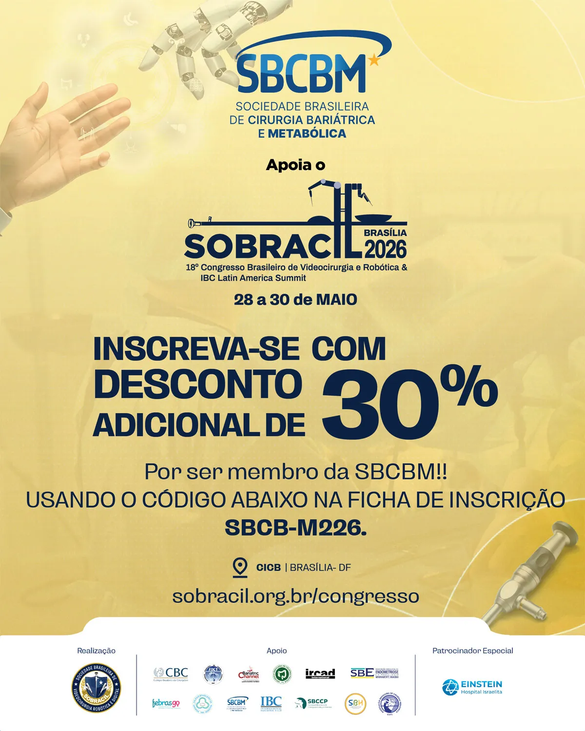 Logotipo da Sociedade Brasileira de Cirurgia Bariátrica e Metabólica
