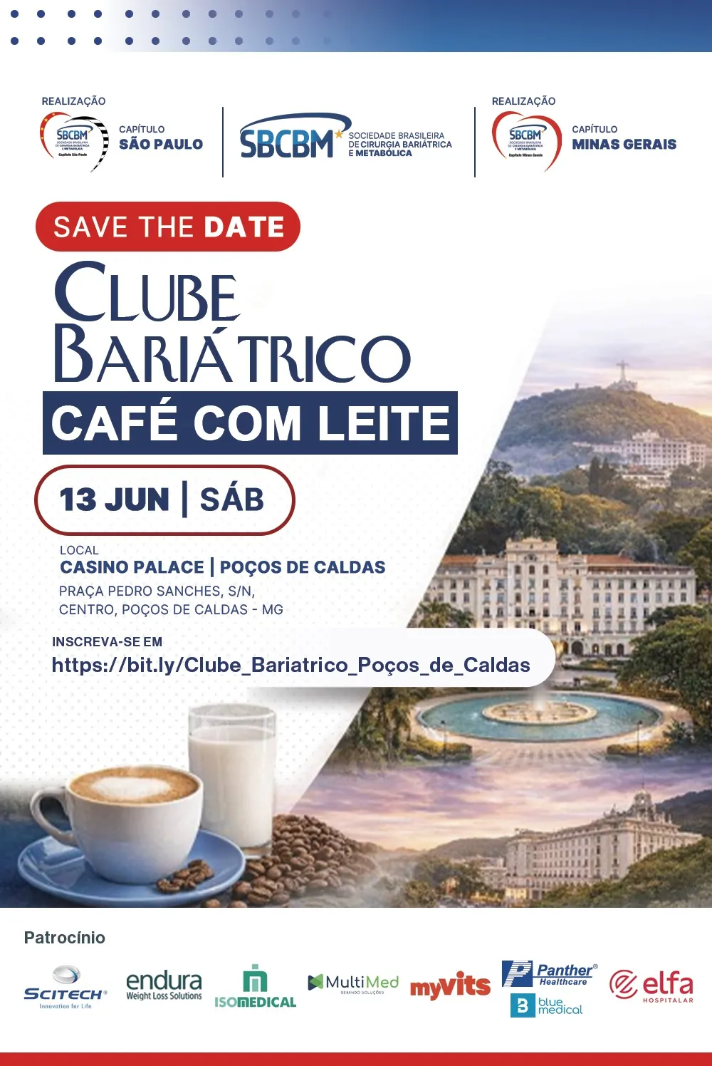 Logotipo da Sociedade Brasileira de Cirurgia Bariátrica e Metabólica