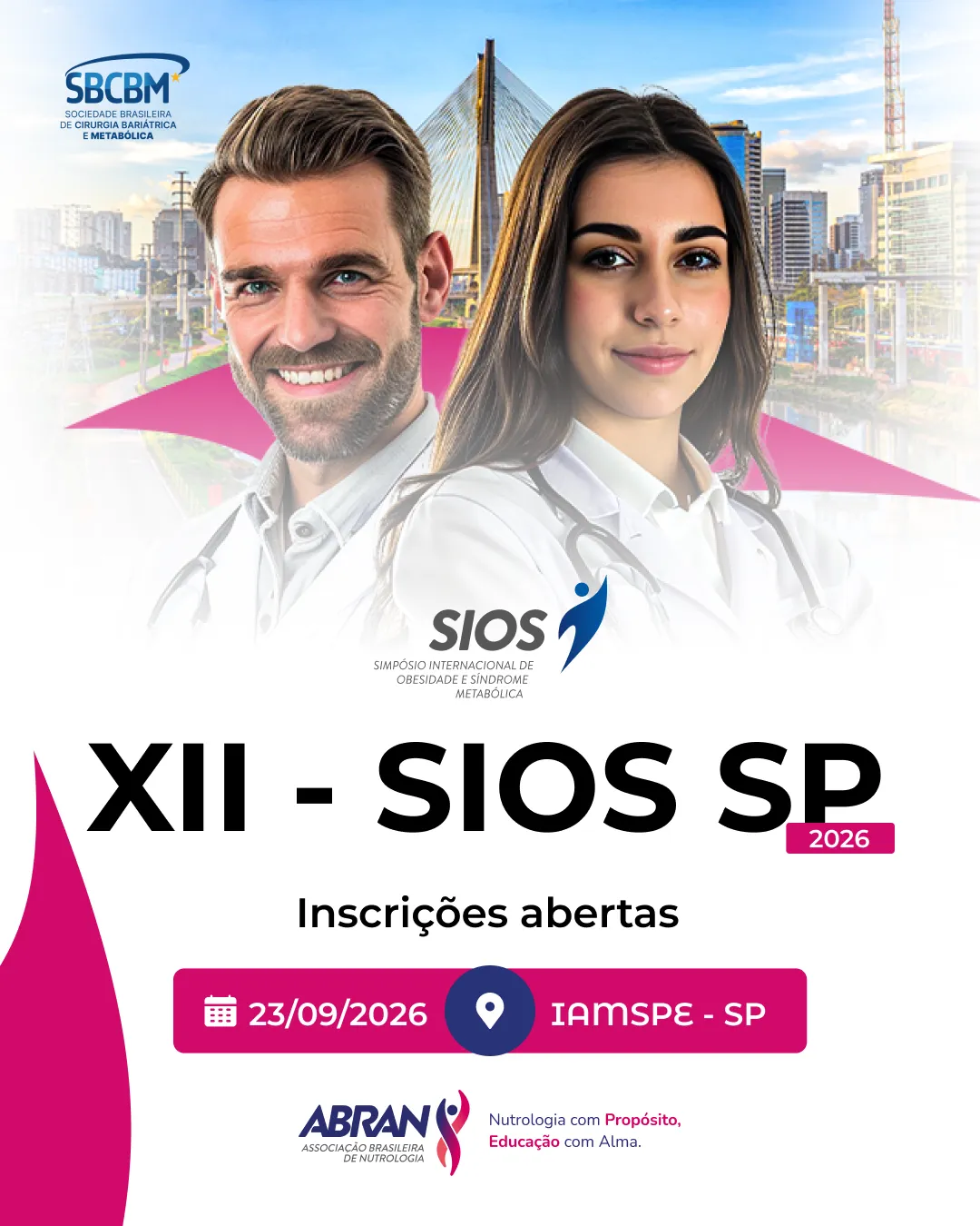 Logotipo da Sociedade Brasileira de Cirurgia Bariátrica e Metabólica