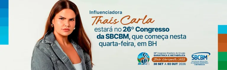 Influenciadora Thais Carla estará no 26° Congresso Brasileiro de cirurgia bariátrica, que começa nesta quarta-feira, em BH