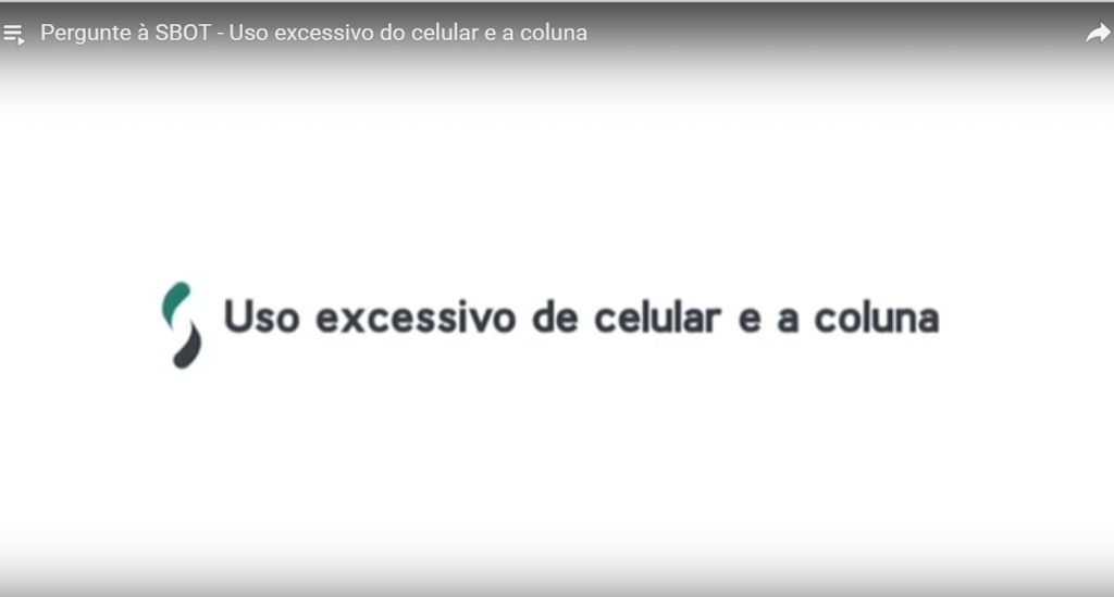 Pergunte à SBOT: uso excessivo do celular e a coluna