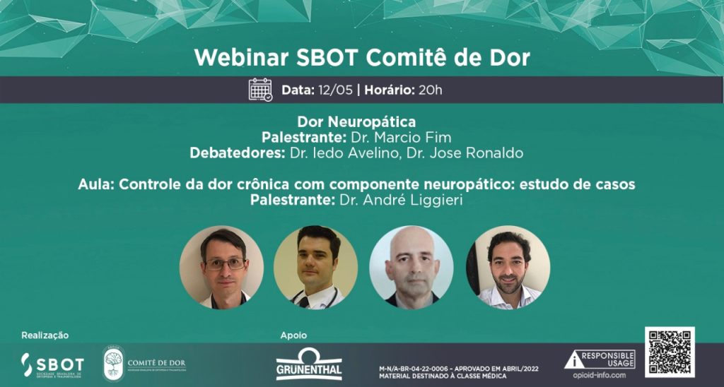 SBOT e Comitê de dor realizam mais um webinar em maio