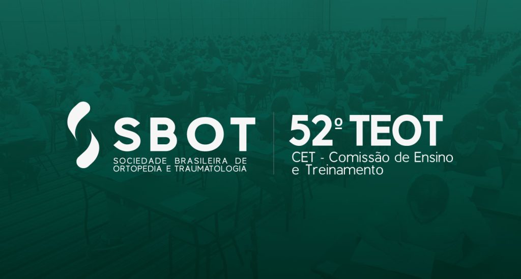 Teot 52º TEOT: CADERNOS DE PROVAS E GABARITOS - SBOT