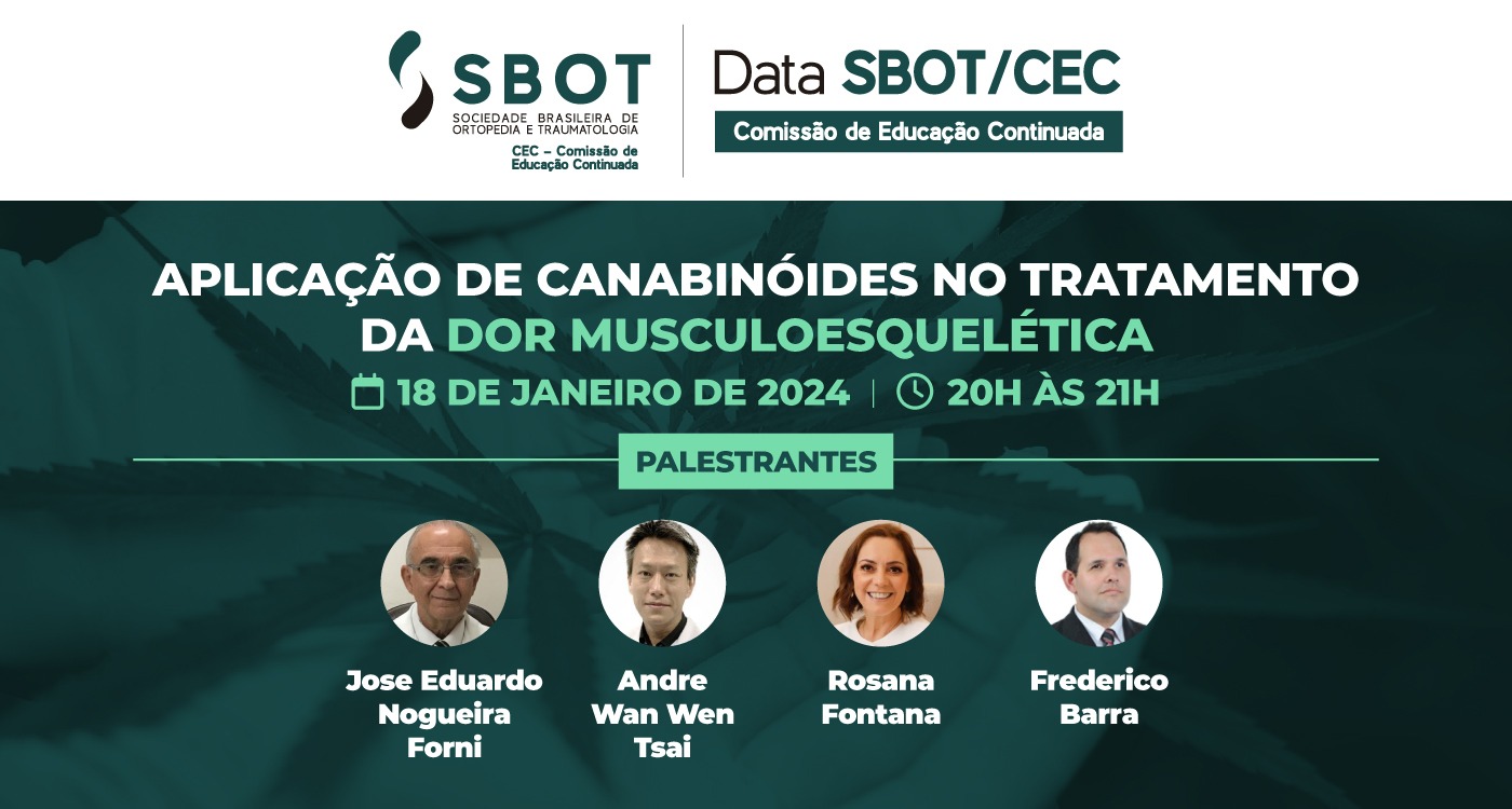 CEC organiza Webinar sobre o uso de canabinoídes no tratamento da dor musculoesquelética