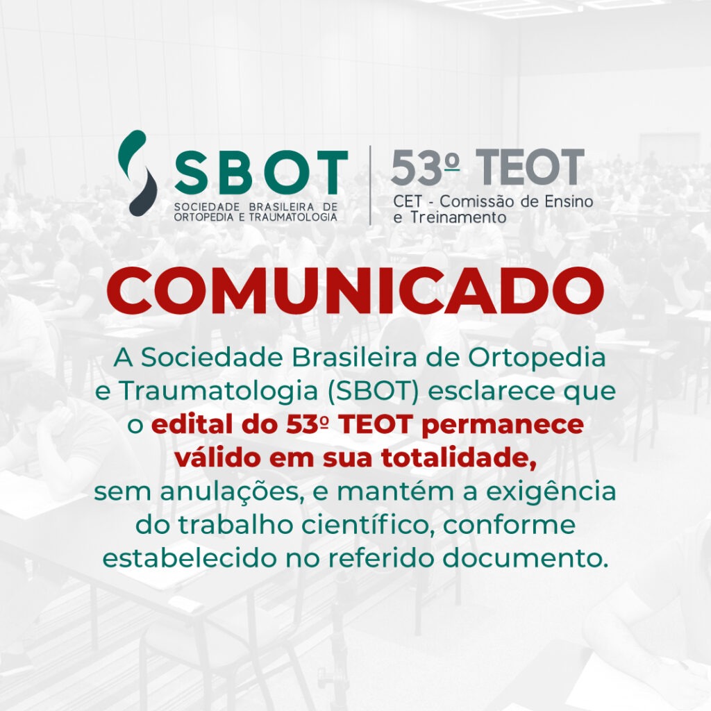 Teot Comunicado: 53º TEOT - SBOT
