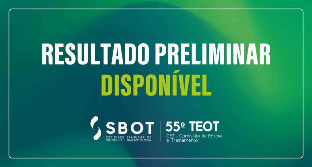 Teot Resultado preliminar do TEOT 2026 está disponível - SBOT