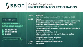 Quarta aula do Curso On-line de Procedimentos Ecoguiados acontece no dia 15 de junho