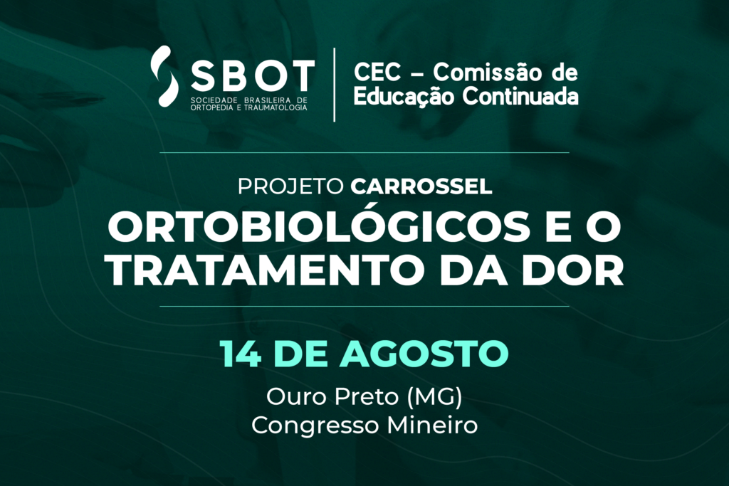 Projeto Carrossel leva atualização sobre dor e ortobiológicos ao Congresso Mineiro de Ortopedia