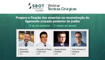 Webinar CEC apresenta técnicas para preparo e fixação dos enxertos na reconstrução do ligamento cruzado posterior do joelho
