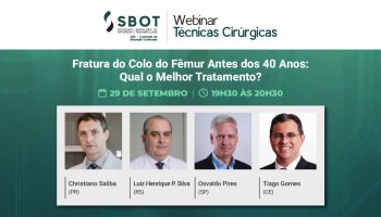 Webinar CEC apresenta opções de tratamento para fratura do colo do fêmur antes dos 40 anos