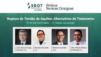 Webinar CEC debate alternativas de tratamento para a ruptura do tendão de Aquiles